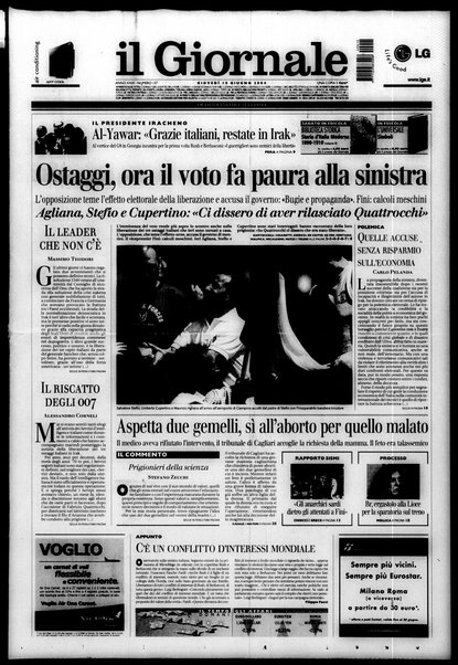 Il giornale : quotidiano del mattino